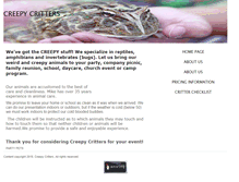 Tablet Screenshot of creepycritters.us